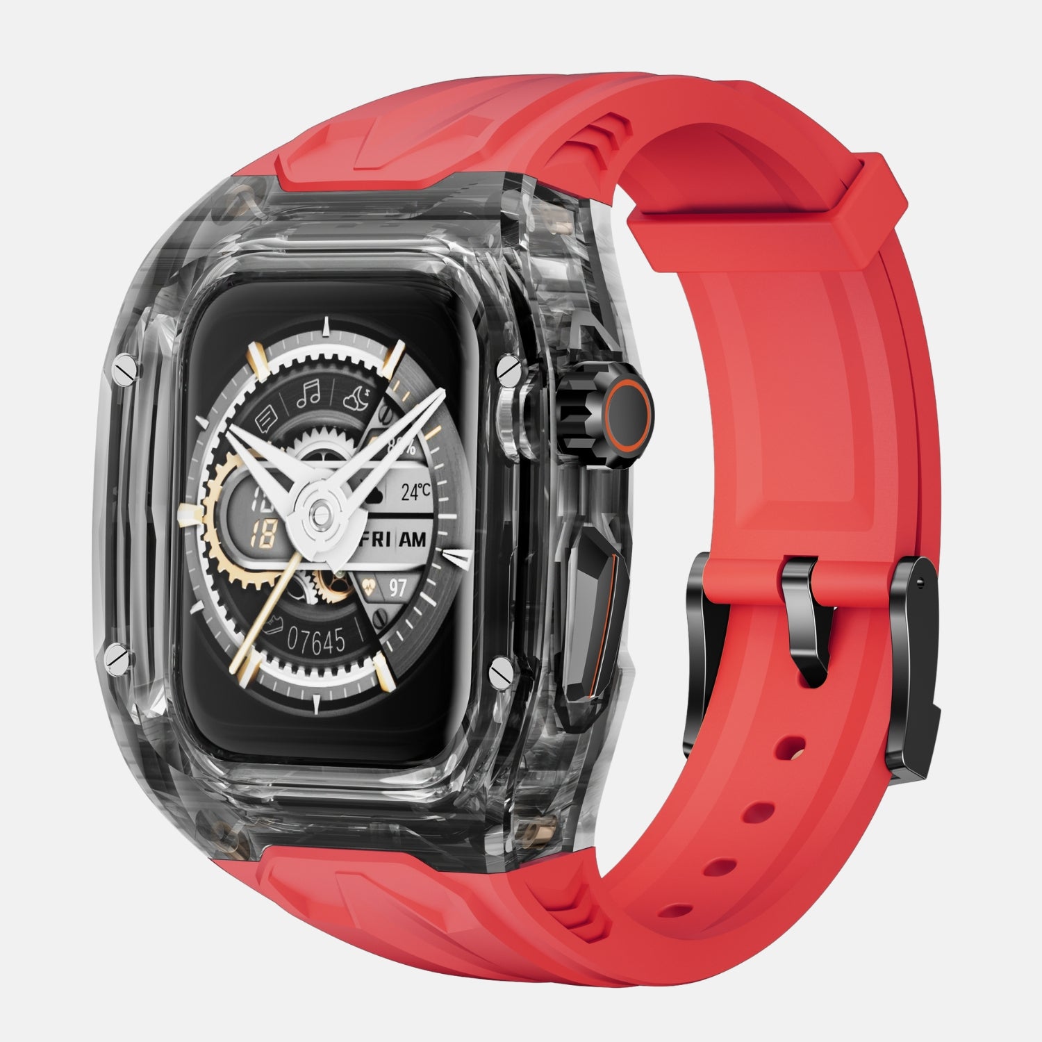 45/44MM Crystal Black Edition- Red