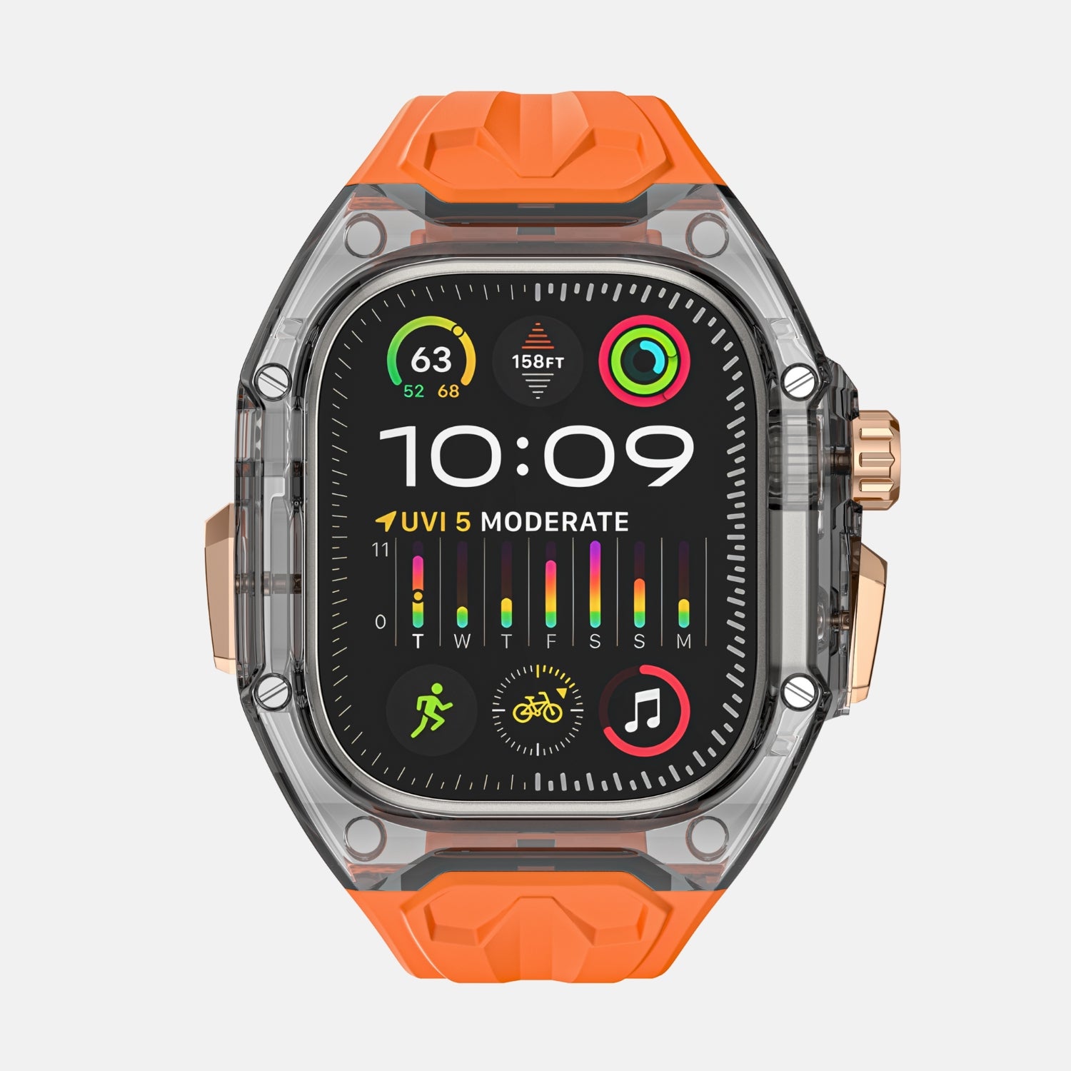 49MM Crystal Black Edition- Orange