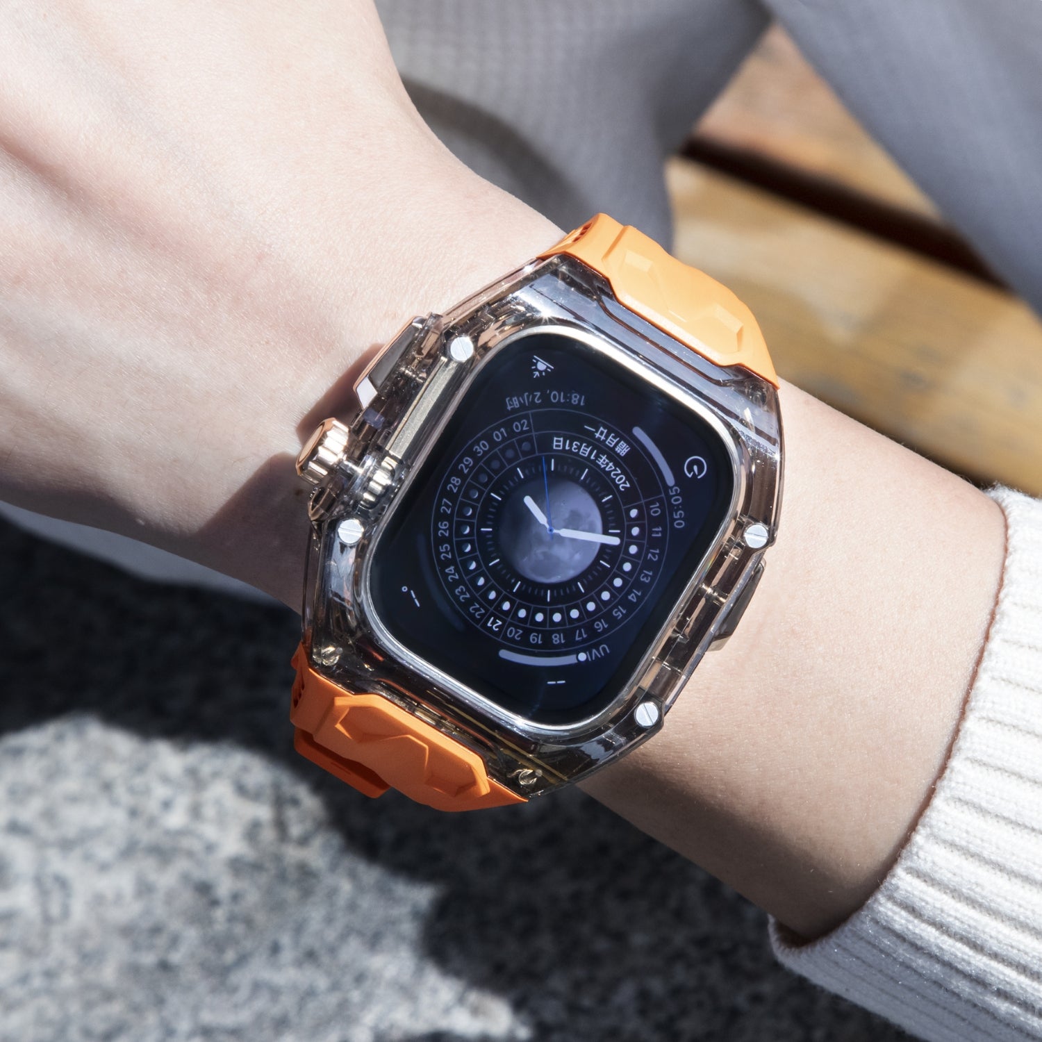49MM Crystal Black Edition- Orange