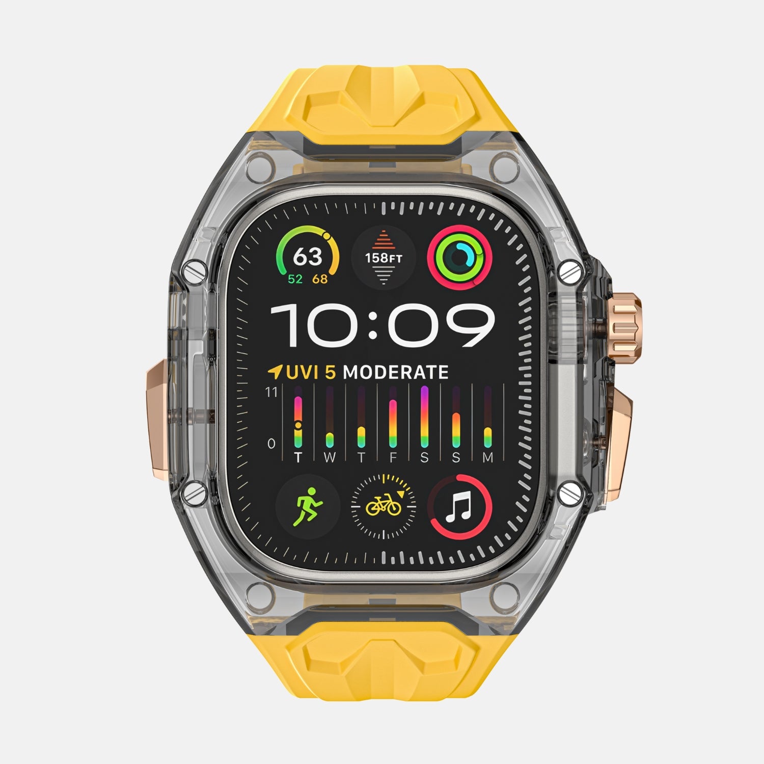 49MM Crystal Black Edition- Yellow