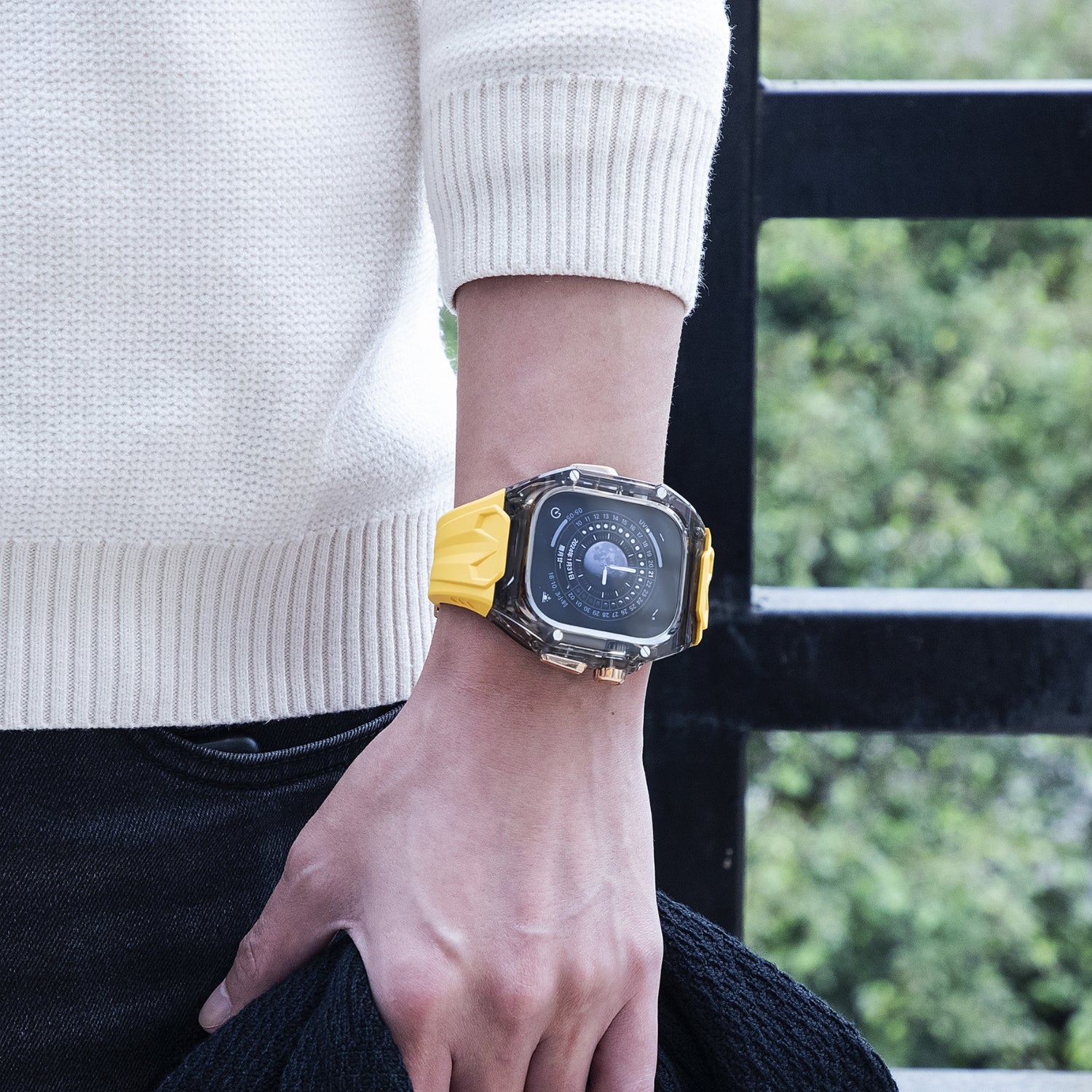 49MM Crystal Black Edition- Yellow