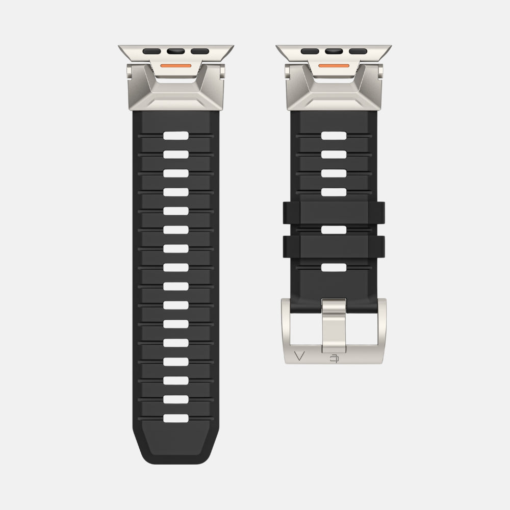 Luxury FKM Silicone Sport Bands For Apple Watch 42/44/45/46/49MM