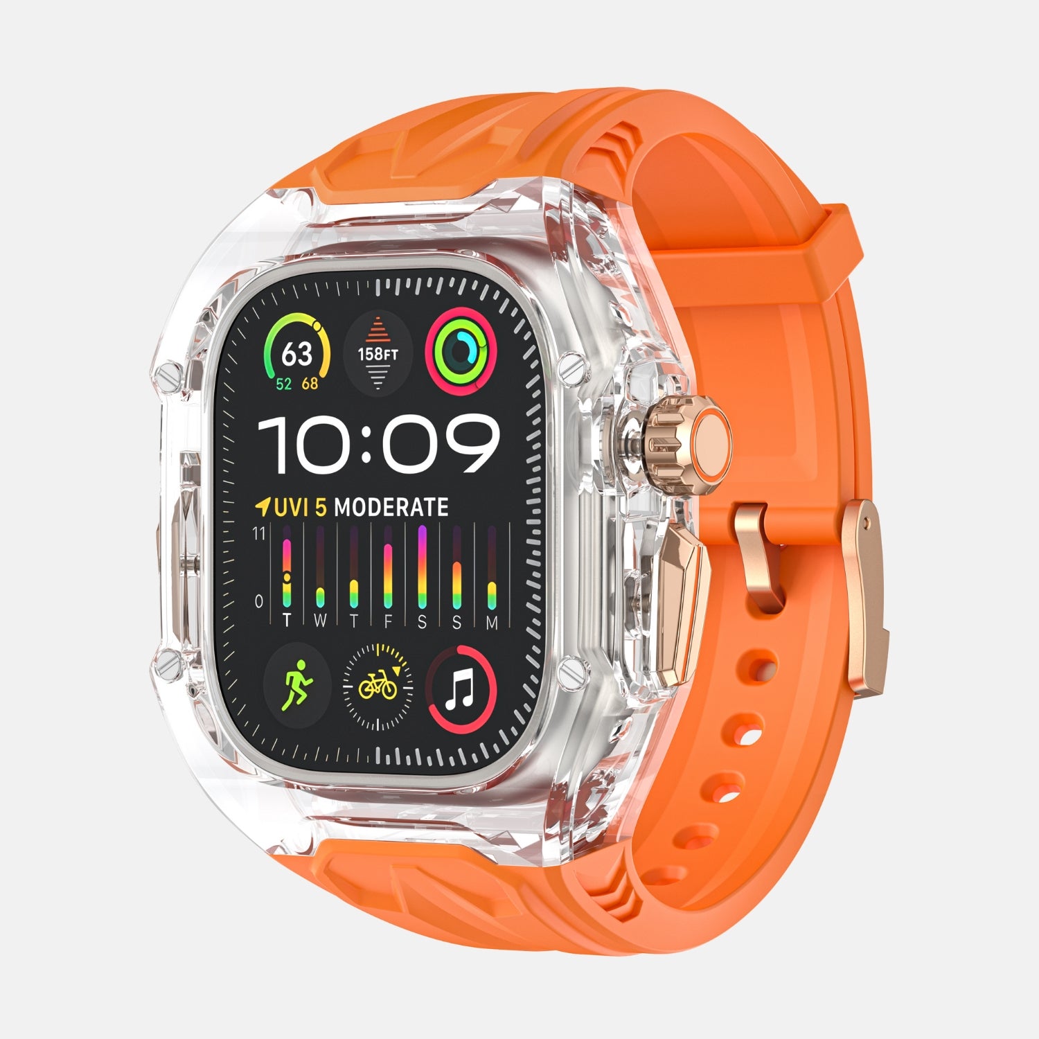 49MM Crystal Clear Edition- Orange
