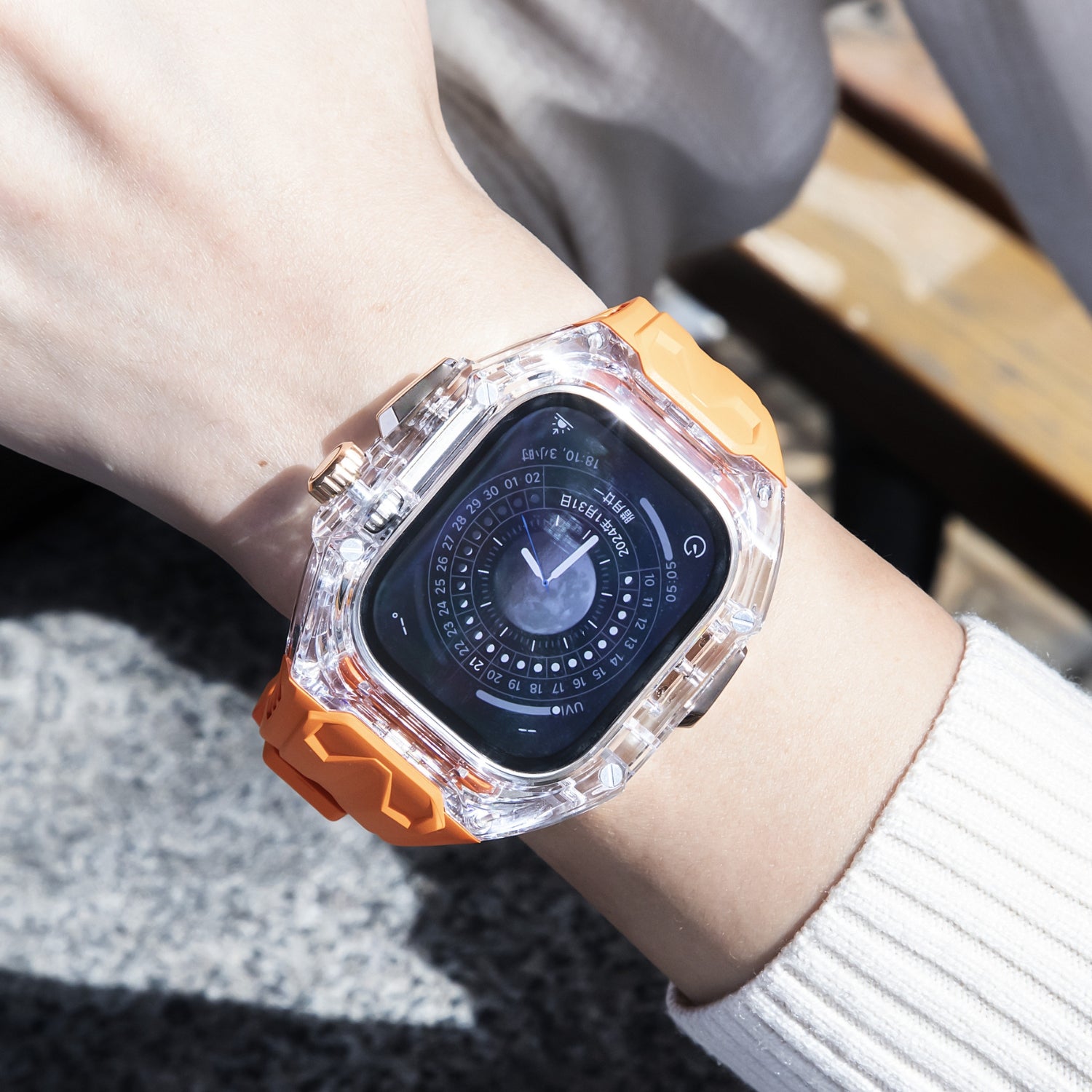 49MM Crystal Clear Edition- Orange