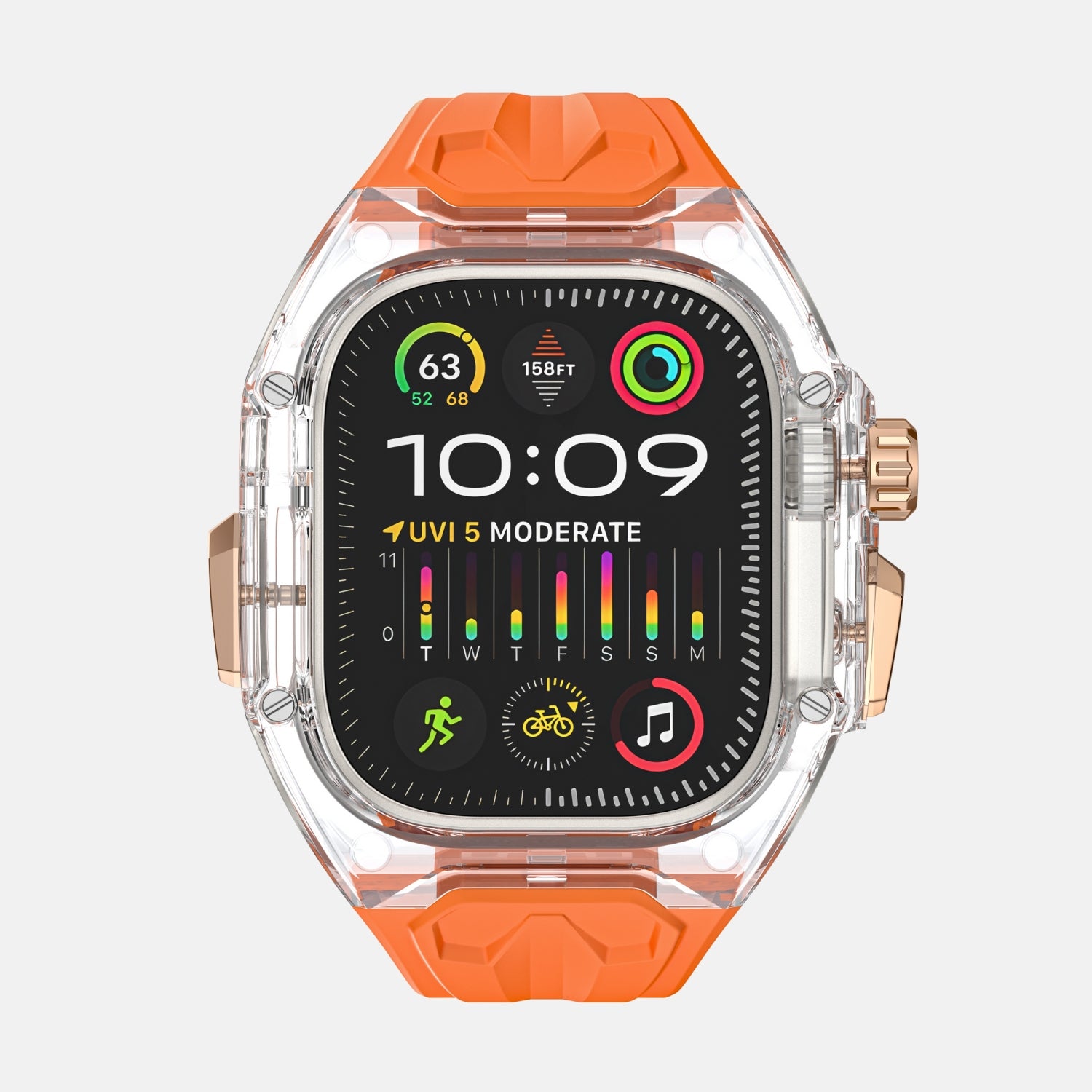 49MM Crystal Clear Edition- Orange