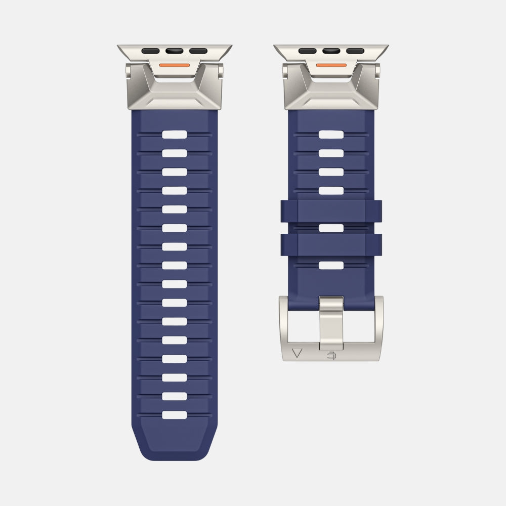 Luxury FKM Silicone Sport Bands For Apple Watch 42/44/45/46/49MM