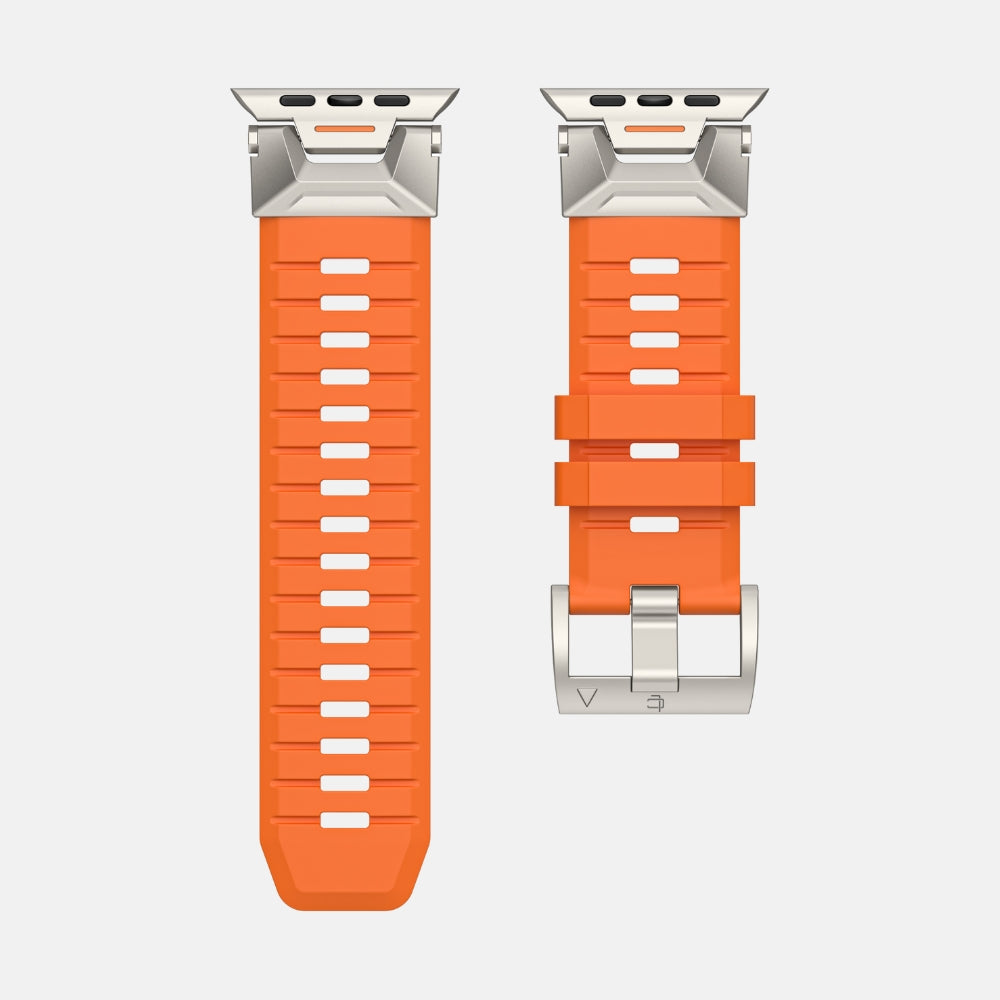 Luxury FKM Silicone Sport Bands For Apple Watch 42/44/45/46/49MM