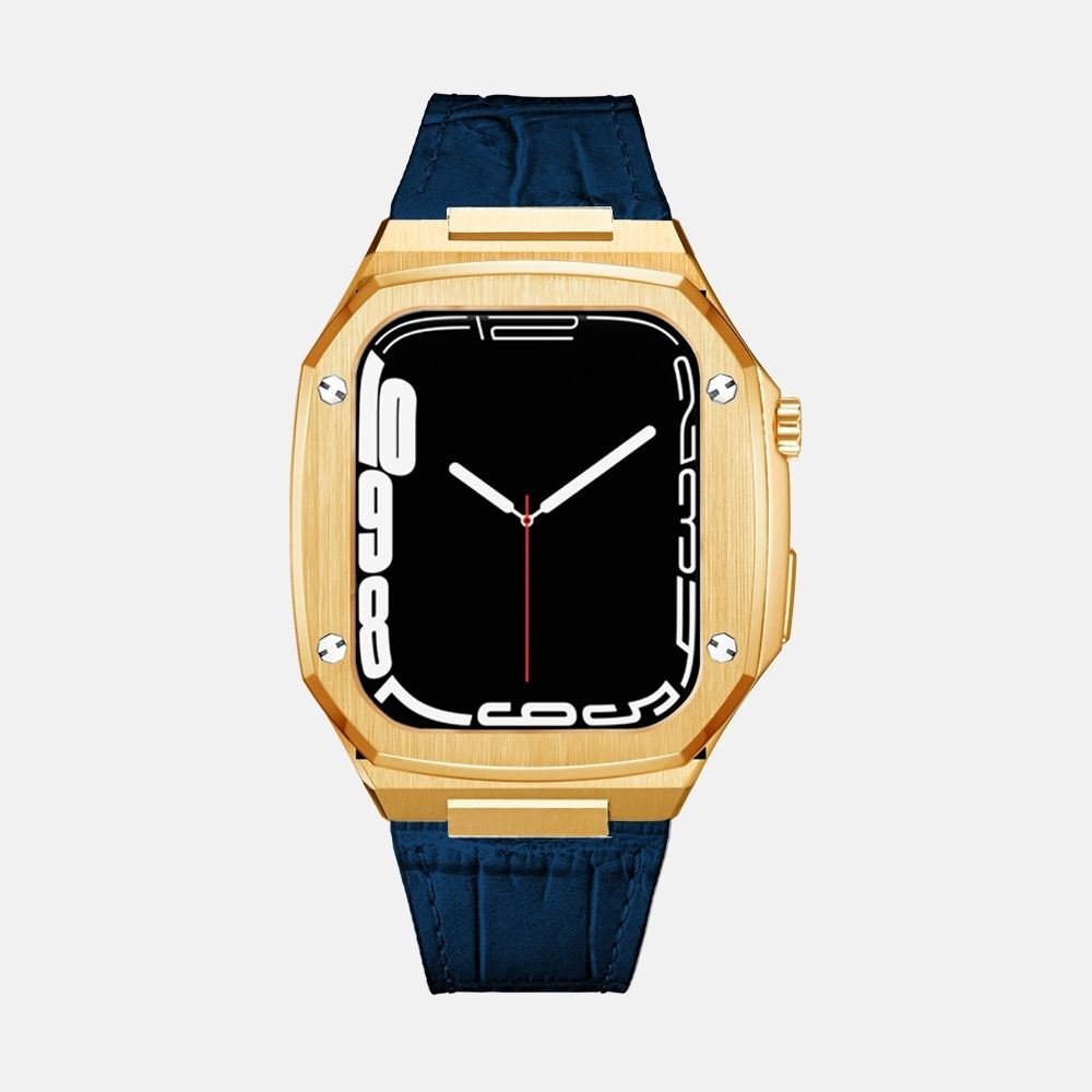 45MM Gold Luxury Edition Case- Leather Strap