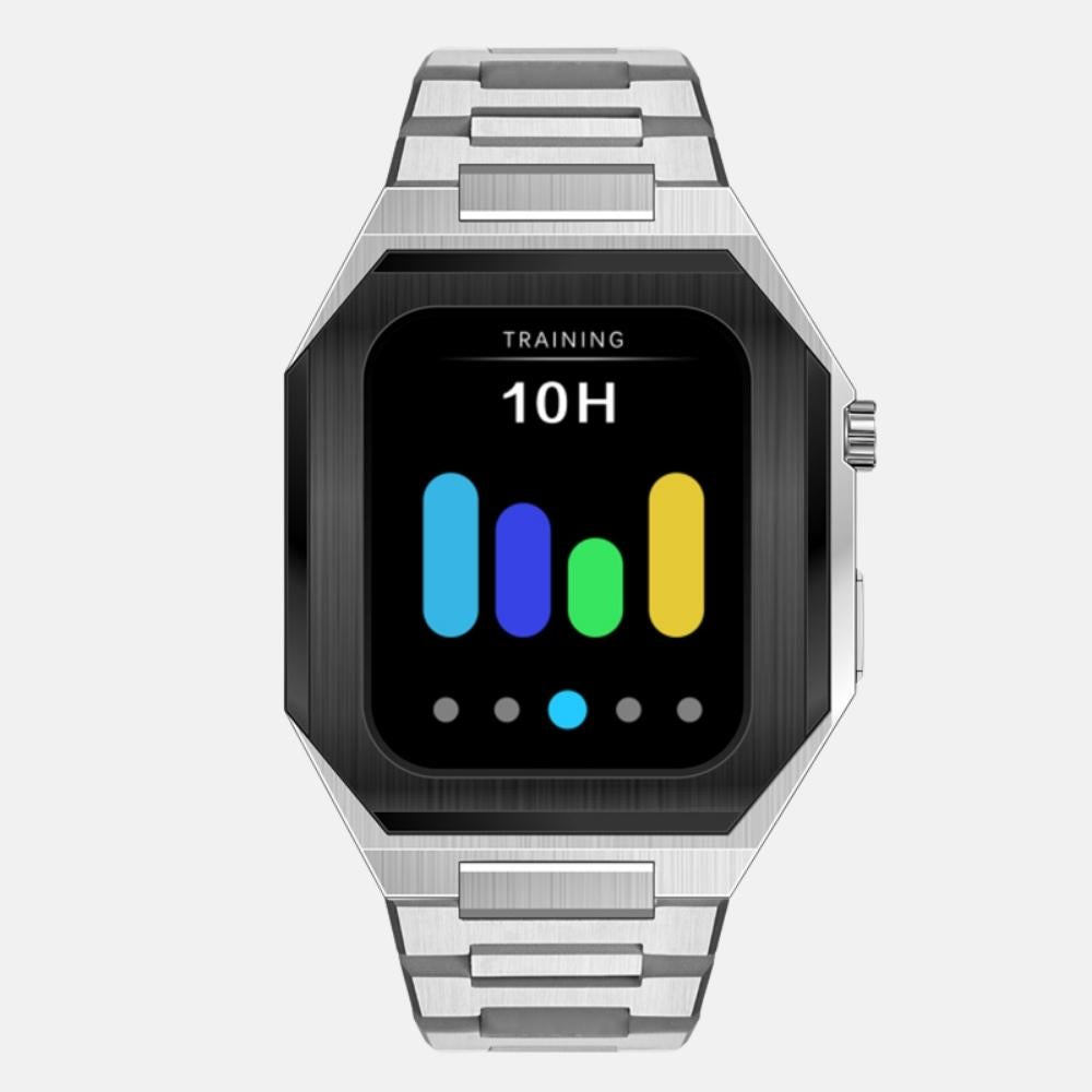44MM Dual Tone Silver Luxury Edition Case- Stainless Steel Strap