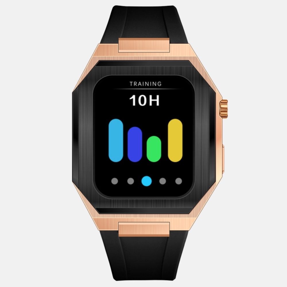 44MM Dual Tone Rosegold Luxury Edition Case- Silicone Strap