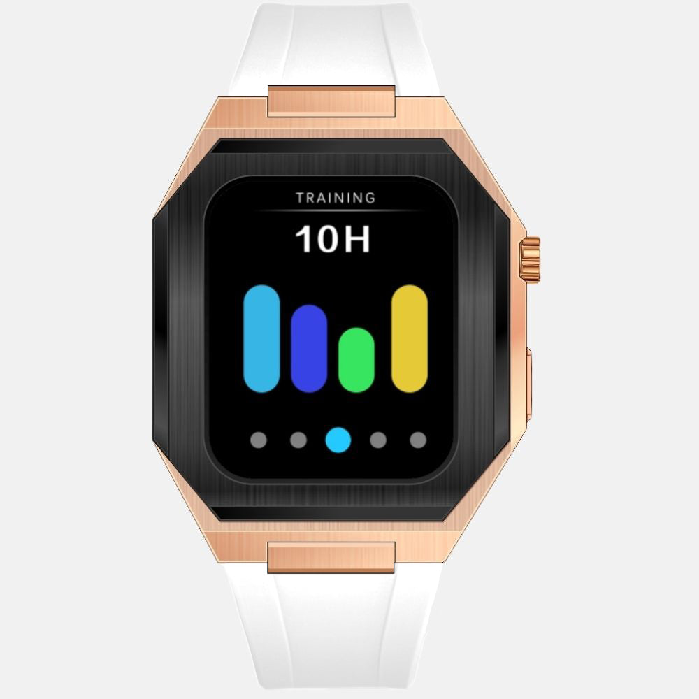 44MM Dual Tone Rosegold Luxury Edition Case- Silicone Strap
