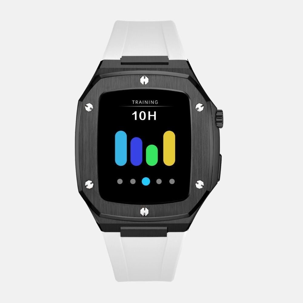 44MM Black Luxury Edition Case- Silicone Strap