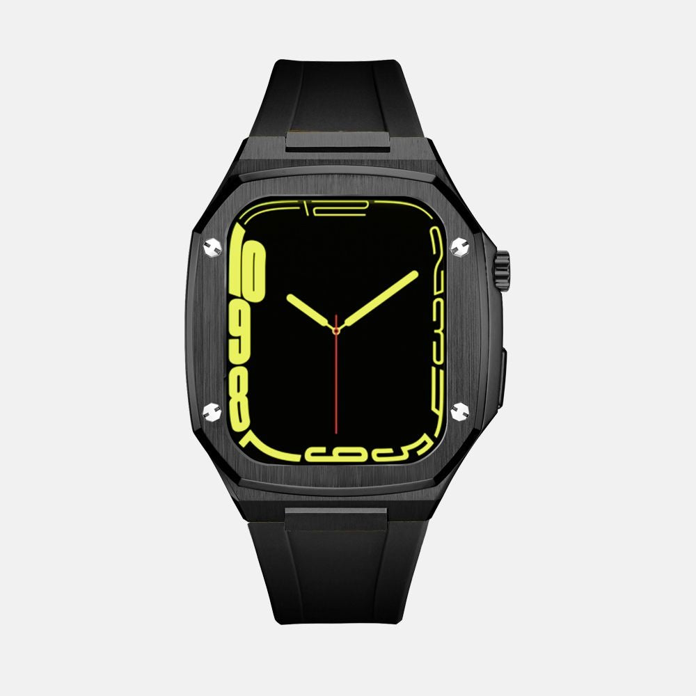45MM Black Luxury Edition Gehäuse - Silikonarmband