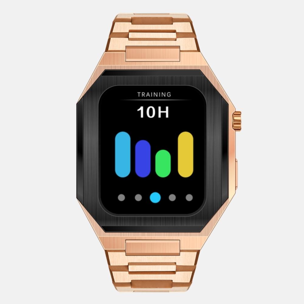 44MM Dual Tone Rosegold Luxury Edition Case- Stainless Steel Strap