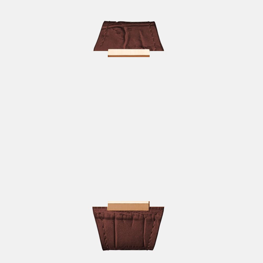 Leather Strap 44/45MM- Rosegold Buckle