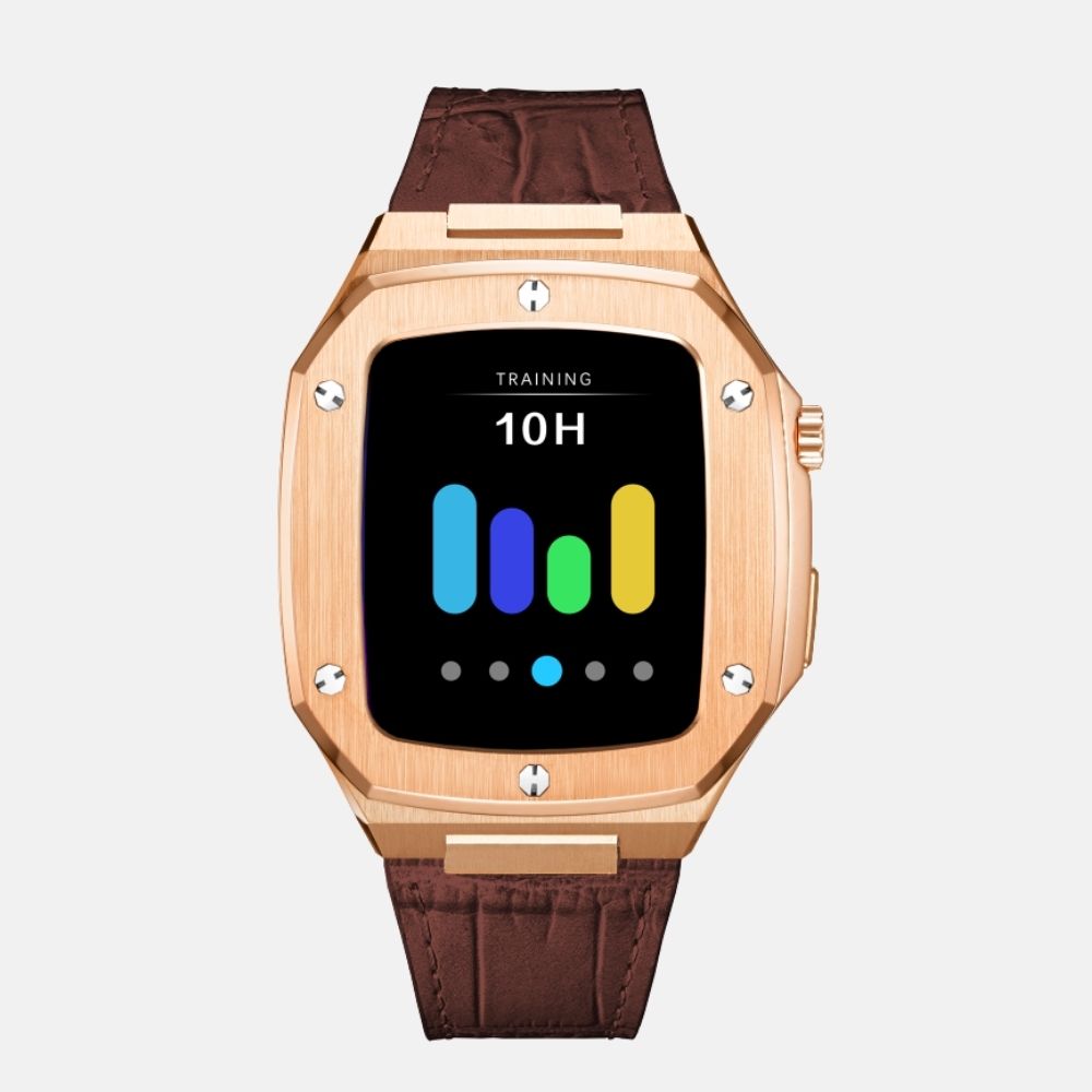 44MM Rosegold Luxury Edition Case- Leather Strap