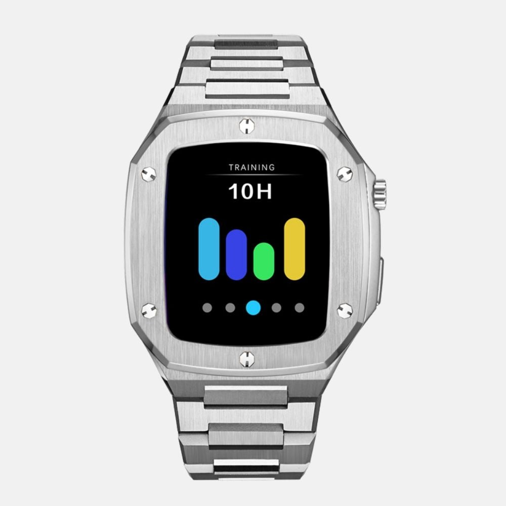44MM Silver Luxury Edition Case- Stainless Steel Strap