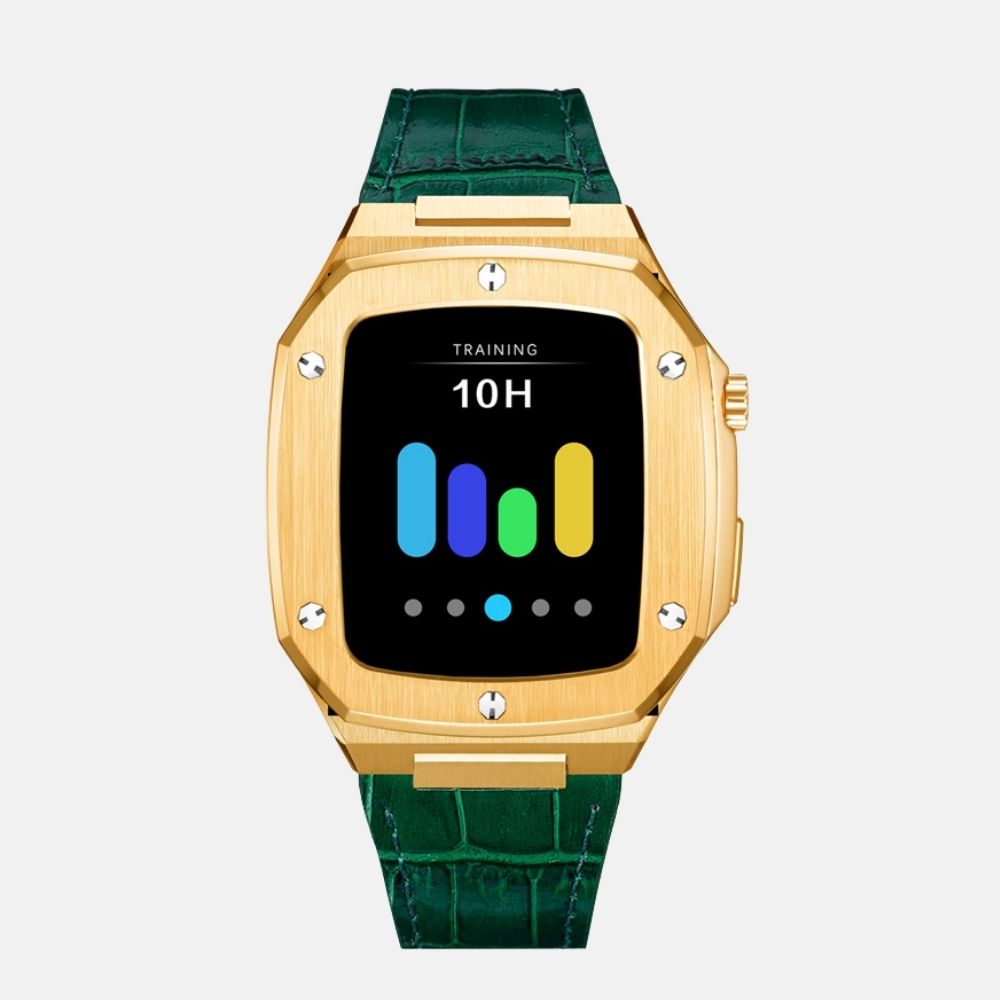 44MM Gold Luxury Edition Case- Leather Strap