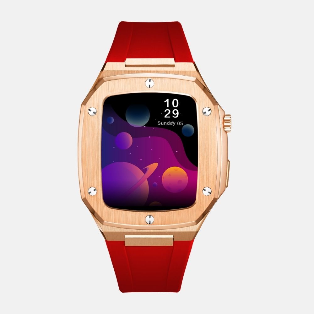 44MM Rosegold Luxury Edition Case- Silicone Strap