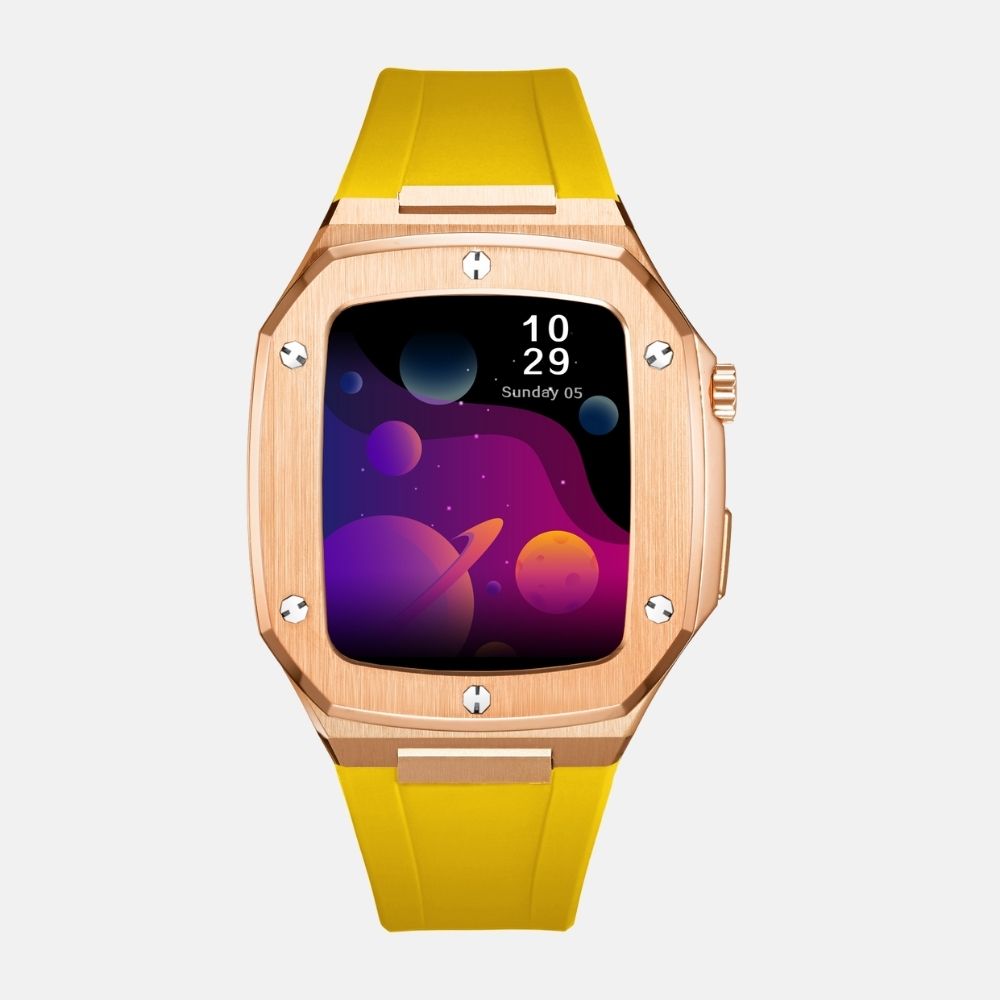 44MM Rosegold Luxury Edition Case- Silicone Strap
