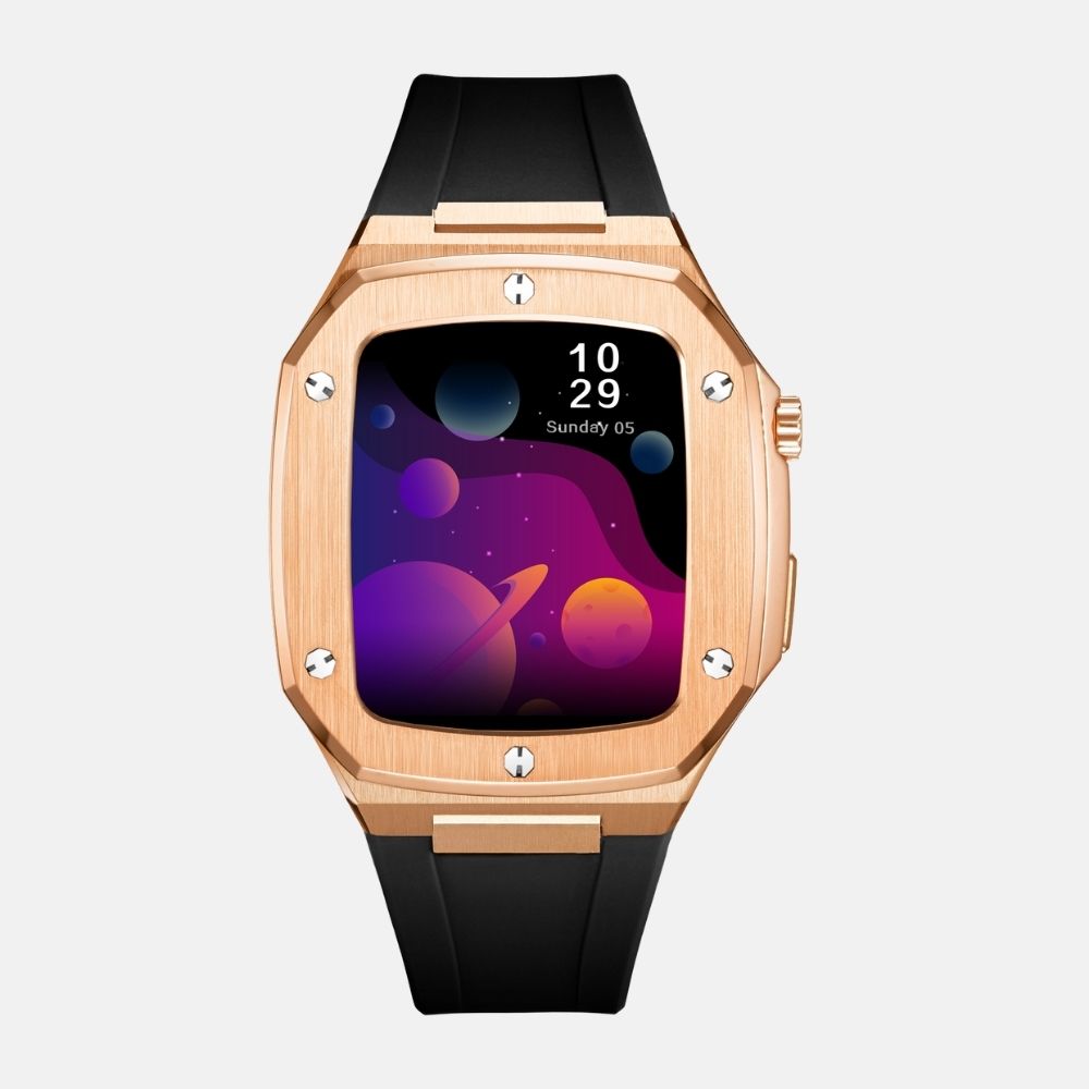 44MM Rosegold Luxury Edition Case- Silicone Strap