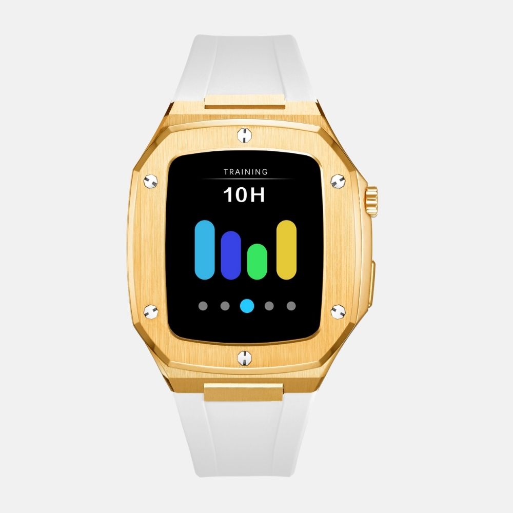 44MM Gold Luxury Edition Case- Silicone Strap