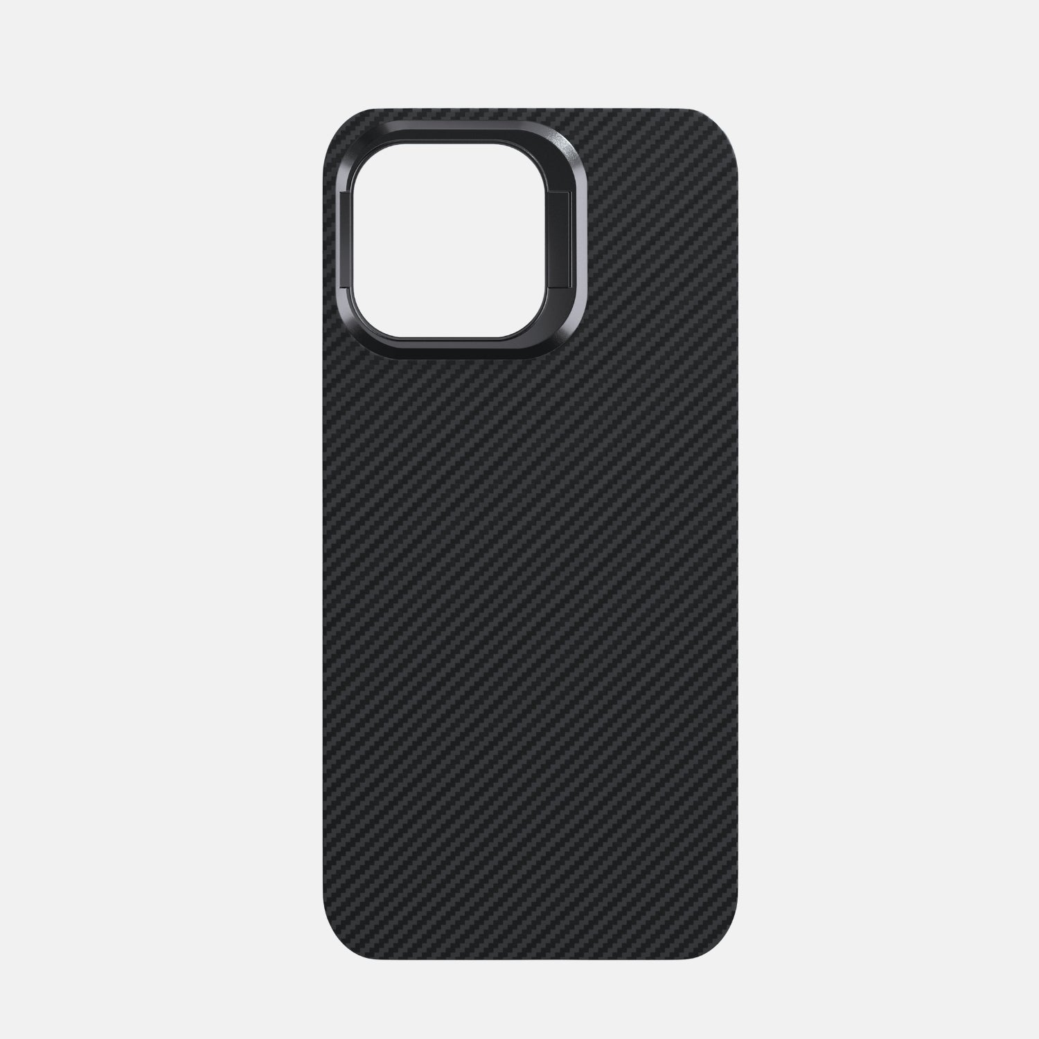 iPhone 15 Pro Real Carbon Fiber Protective Case With Kickstand
