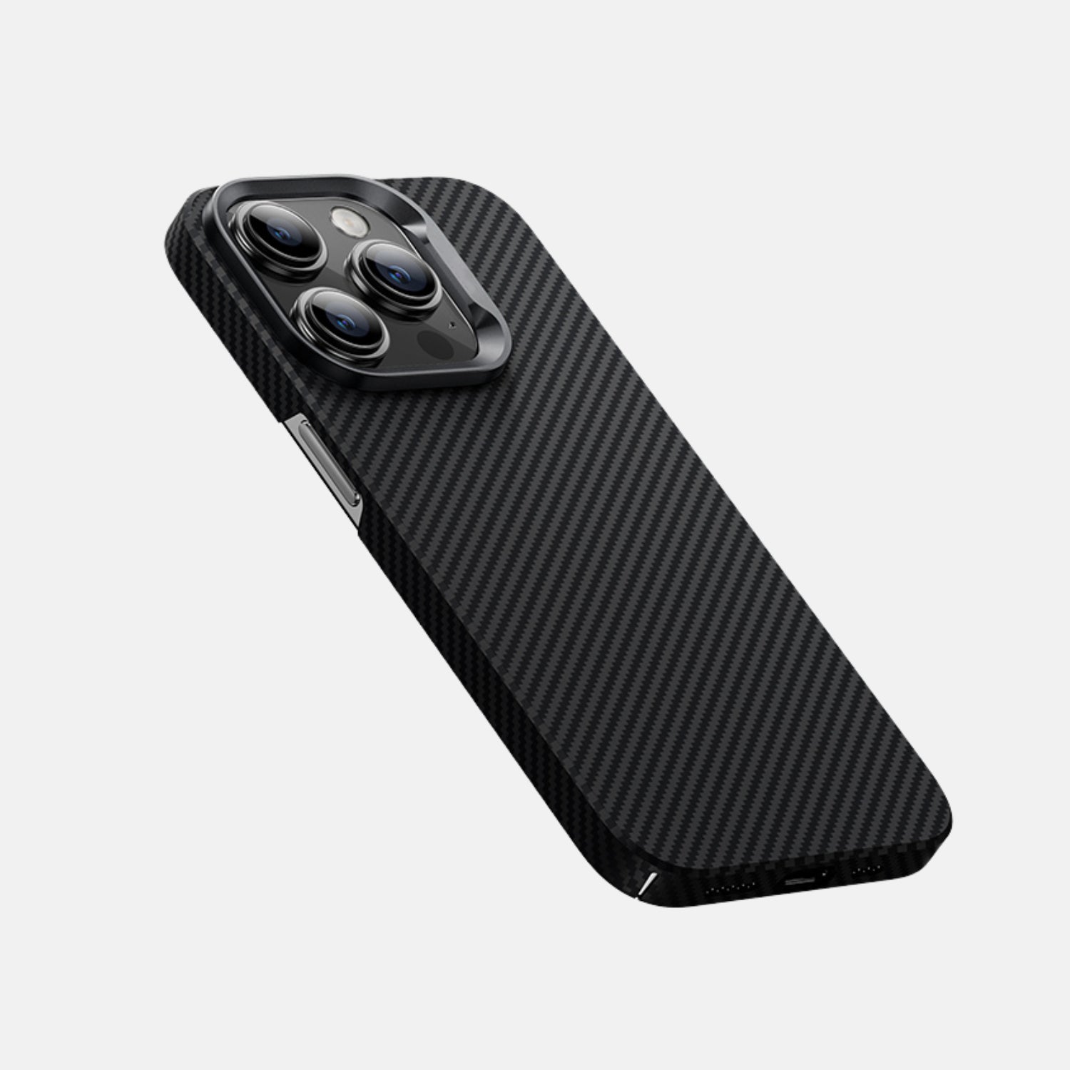 iPhone 15 ProMax Ultra-Sleek Real Carbon Fiber Protective Case