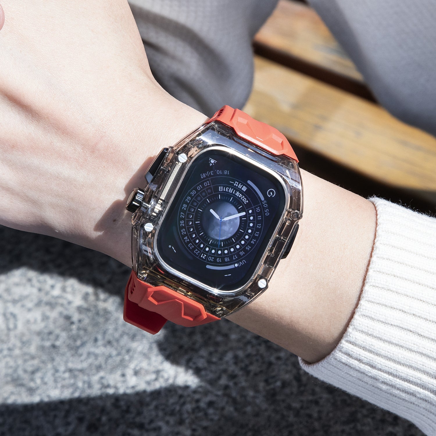 49MM Crystal Black Edition- Red