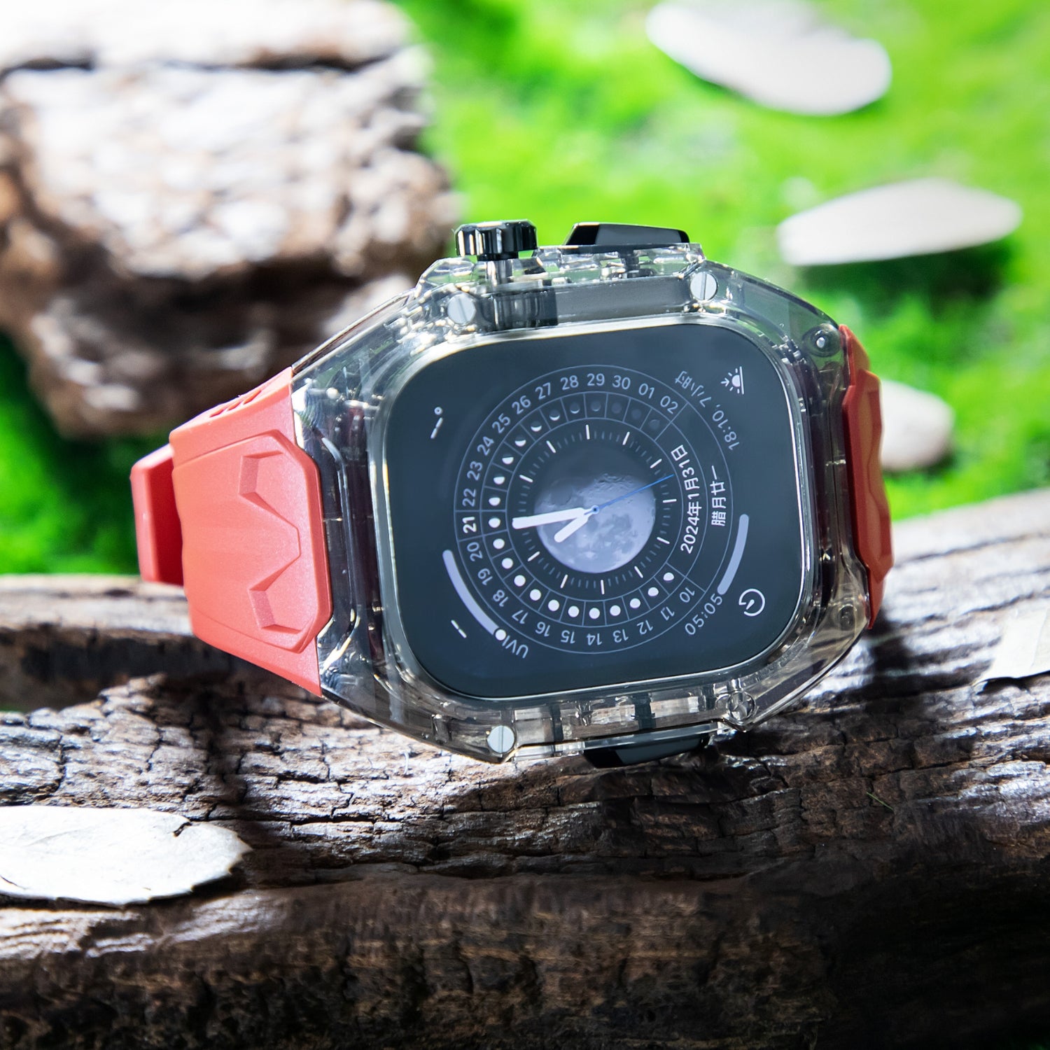49MM Crystal Black Edition- Red