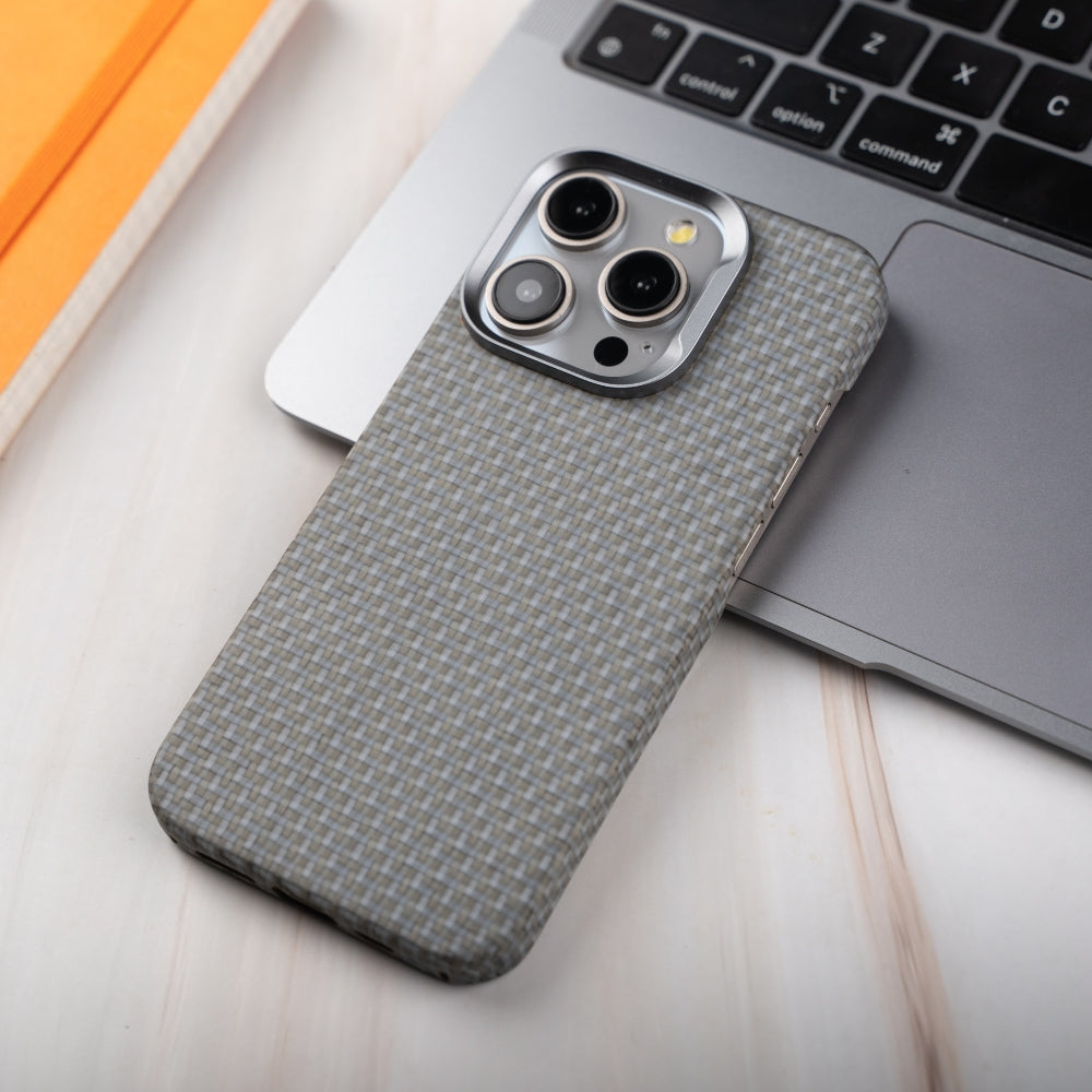 iPhone 15 ProMax Ultra-Sleek Real Carbon Fiber Protective Case