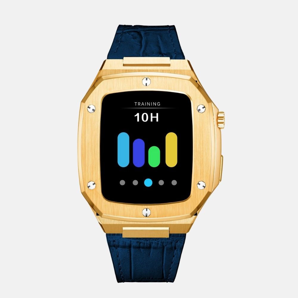 44MM Gold Luxury Edition Case- Leather Strap