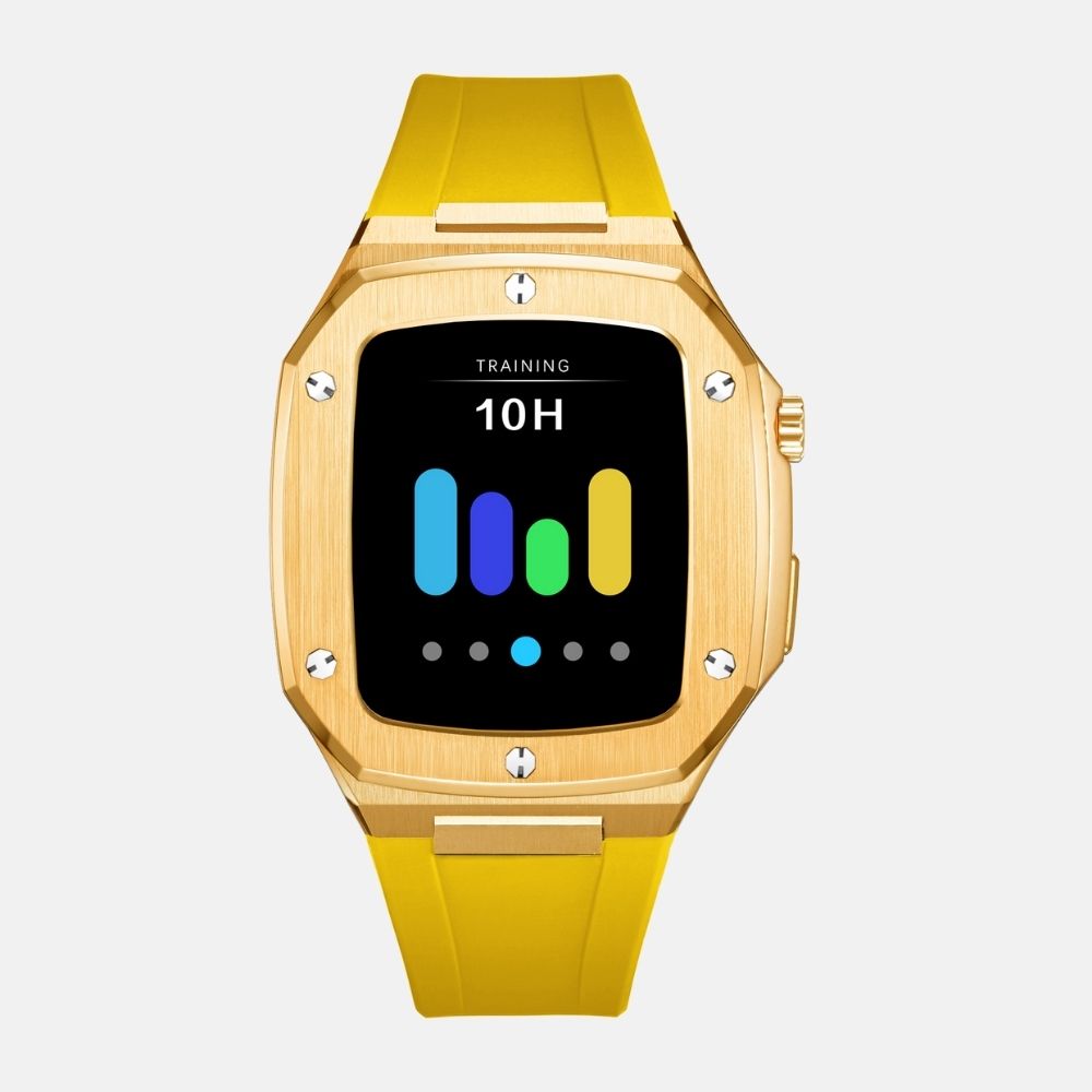 44MM Gold Luxury Edition Case- Silicone Strap