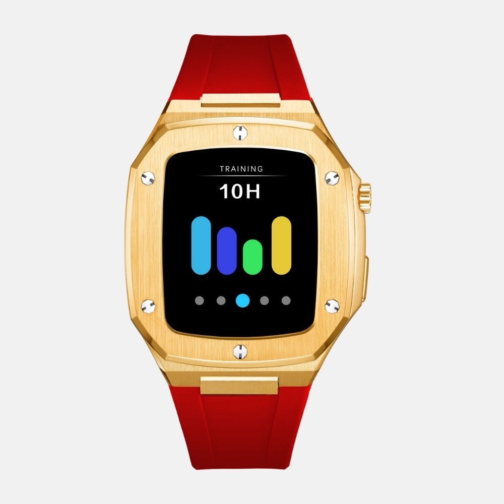 44MM Gold Luxury Edition Case- Silicone Strap