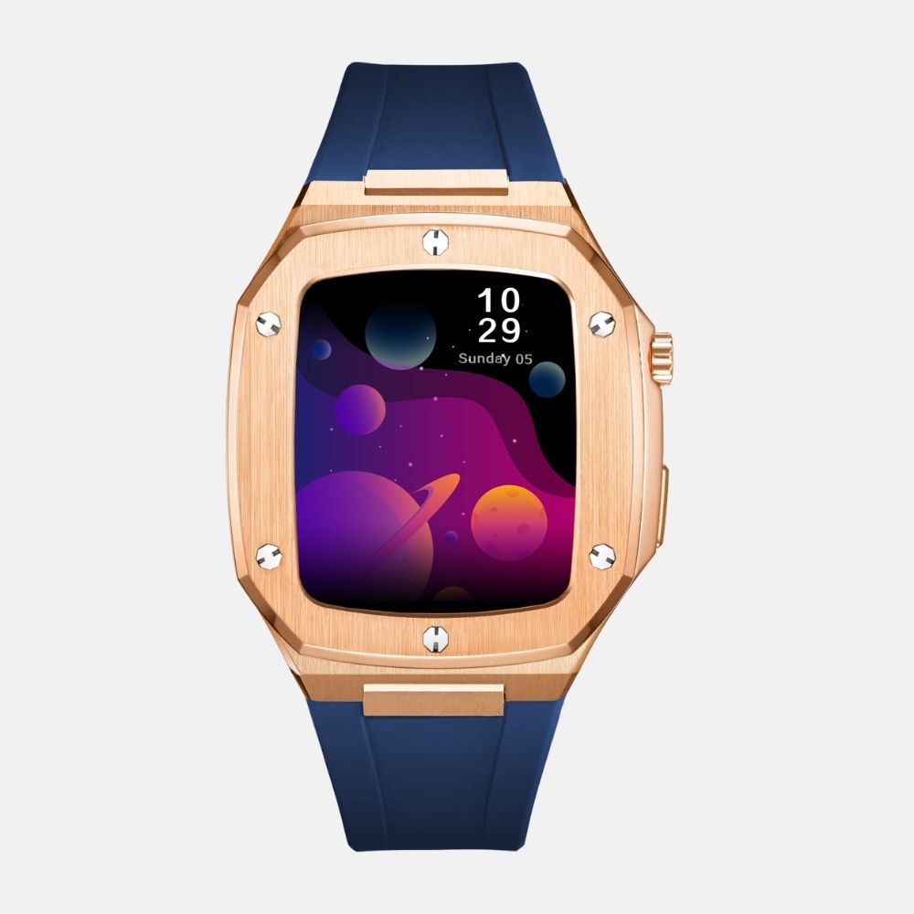 44MM Rosegold Luxury Edition Case- Silicone Strap